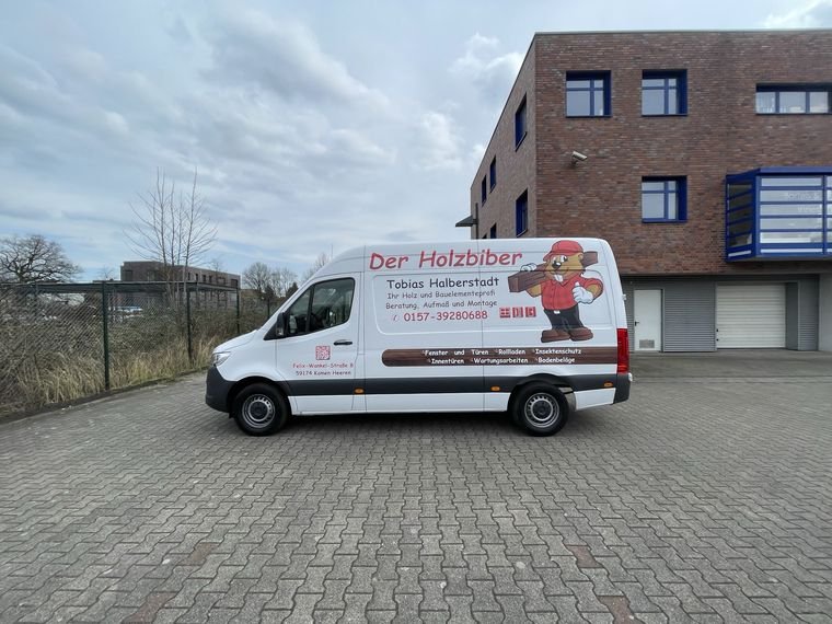 Der Holzbiber &ndash; Sprinter mit Seitenmotiv