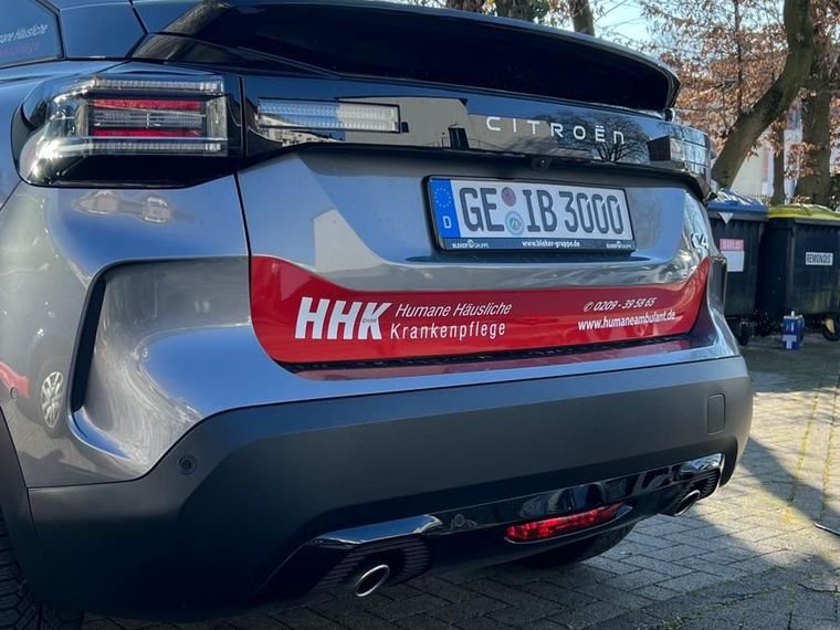 HHK Humane Häusliche Krankenpflege &ndash; Heckbeschriftung Citroën