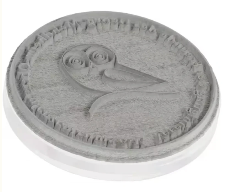 Runde Ersatz-Textplatte für Stempel
